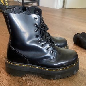 Doc Marten platform combat boot